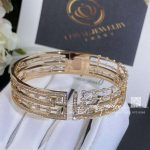 Marli Avenues Statement Hinged Bracelet In Rose Gold (2)