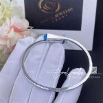 Marli Cleo Diamond Midi Slip On Bracelet In White Gold Sea Blue Chalcedony (5)