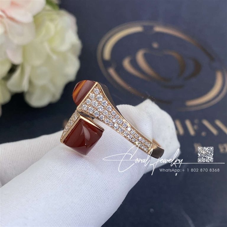 Marli Cleo Diamond Ring In Rose Gold Carnelian Cleo R5 (5)