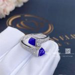 Marli Cleo Diamond Slim Ring In White Gold Lapis Lazuli Cleo R1 (7)