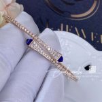 Marli Cleo Diamond Slim Slip On Bracelet In Rose Gold Lapis Lazuli Cleo B1 (2)