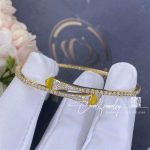 Marli Cleo Diamond Slim Slip On Bracelet In Yellow Gold Yellow Quartzite Cleo B1 (3)