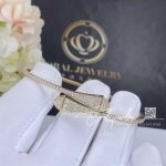 Marli Cleo Full Diamond Midi Slip On Bracelet In Yellow Gold Cleo B48 (2)