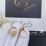 Marli Cleo Gold Huggie Earrings In Yellow Gold White Moon Stone Cleo E19 (5)