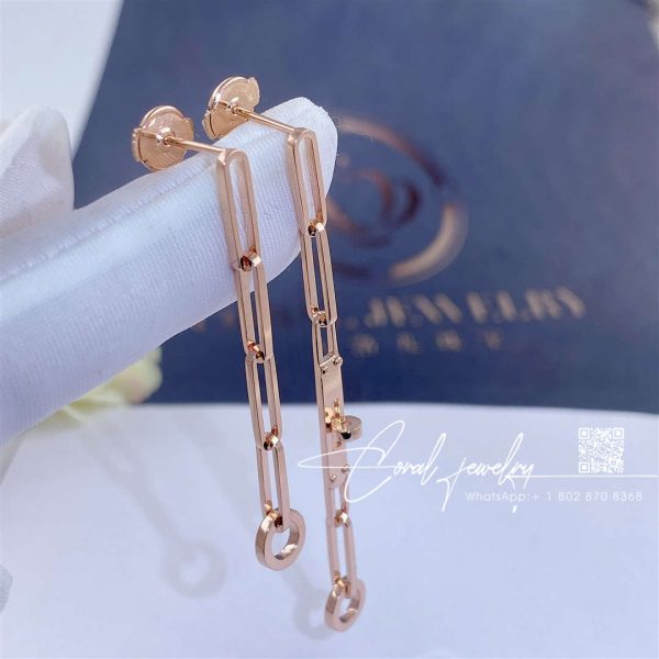 Hermès 18k Yellow Gold Tpm Kelly Chaine Earrings (1)