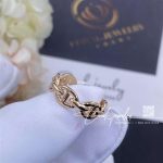 Hermes Chaine D’ancre Enchainee Ring In Rose Gold, Small Model (7)