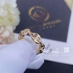 Hermes Chaine D’ancre Enchainee Ring In Rose Gold, Small Model (8)