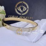 Hermès Collier De Chien Bracelet In Yellow Gold Set With Diamonds (6)