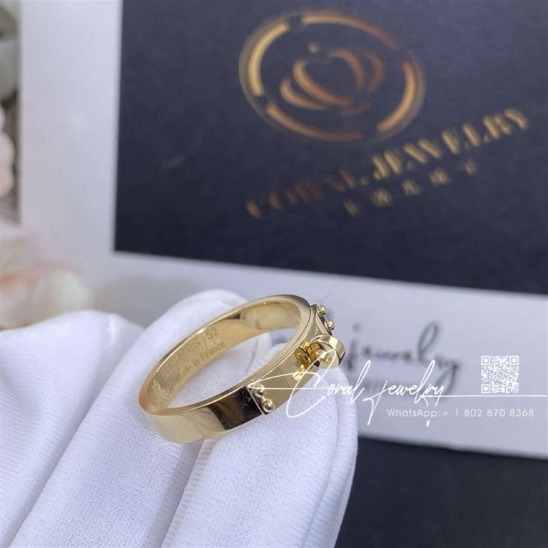 Hermes Kelly 18k Rose Gold Narrow Ring (5)