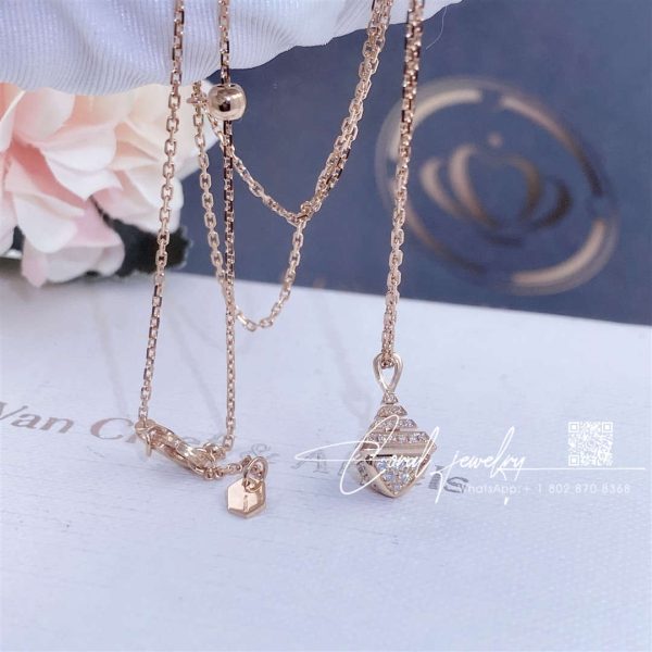 Marli Cleo Mini Rev Full Diamond Pendant In Rose Gold Cleo N32 (5)