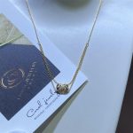 Chanel Coco Crush Necklace Quilted Motif, 18k Yellow Gold Diamond J11359 (3)