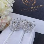 Chanel Fil De Camélia Earrings 18k White Gold, Diamonds J2672 (6)