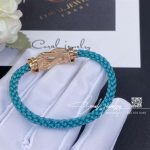 Fred Chance Infinie Bracelet Pink Gold Large Model Diamonds Turquoise Cable (5)