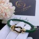 Fred Force 10 Bracelet 18k Yellow Gold Large Model Green Cable (3)