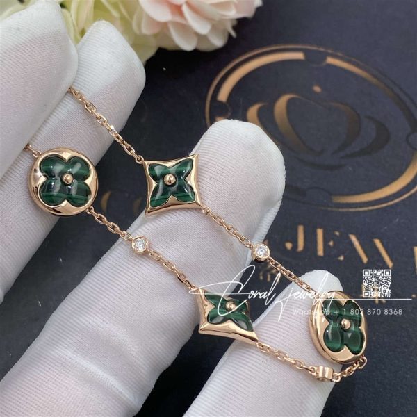 Louis Vuitton Bracelet Color Blossom Bb Multi Motifs Malachite Q95698 (1)