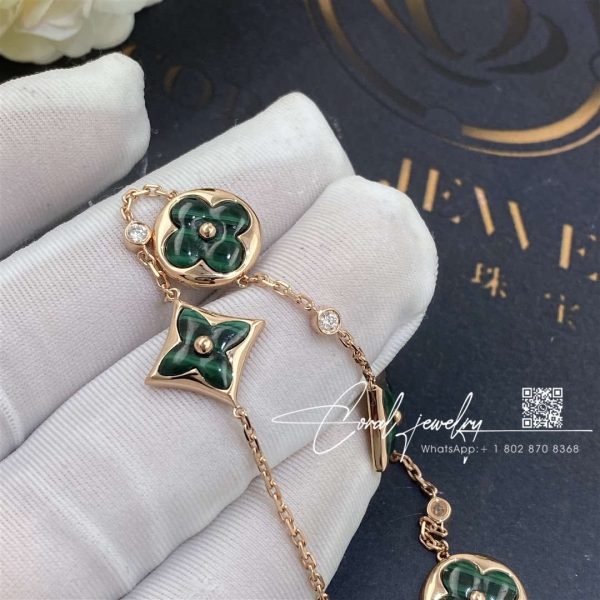 Louis Vuitton Bracelet Color Blossom Bb Multi Motifs Malachite Q95698 (4)