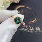 Louis Vuitton Color Blossom Mini Sun Ring, Pink Gold, Malachite And Diamond Q9n08g (3)