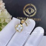 Louis Vuitton Color Blossom Star Ear Stud, Yellow Gold And White Mother Of Pearl Q96426 (3)