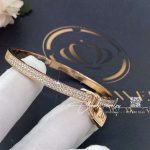 Louis Vuitton Lockit Pink Gold Bracelet (4)