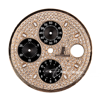 Audemars Piguet 42mm Rose Gold Pavé Diamond Custom Dial