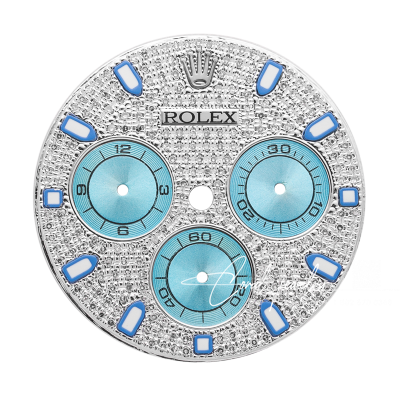 Custom Diamond Paved Dial For Rolex Daytona