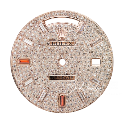 Rolex Day Date 40mm Diamonds Set Custom Dial