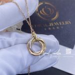 Cartier Trinity Necklace Medium Model White Gold, Yellow Gold, Rose Gold, Ref. B7224817 (3)