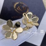 Van Cleef & Arpels Frivole Earrings, Large Model Yellow Gold, Diamond Vcarb65900 (1)