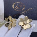 Van Cleef & Arpels Frivole Earrings, Large Model Yellow Gold, Diamond Vcarb65900 (5)