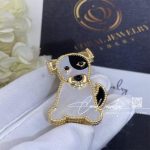 Van Cleef & Arpels Lucky Animals Dog Clip Yellow Gold, Mother Of Pearl, Onyx Vcarp2au00 (2)