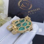 Van Cleef & Arpels Lucky Animals Turtle Clip Yellow Gold, Malachite, Mother Of Pearl, Onyx Vcarp5lk00 (5)