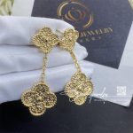 Van Cleef & Arpels Magic Alhambra Earrings, 2 Motifs Yellow Gold (2)