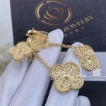 Van Cleef & Arpels Magic Alhambra Earrings, 2 Motifs Yellow Gold (4)