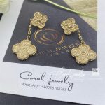 Van Cleef & Arpels Magic Alhambra Earrings, 2 Motifs Yellow Gold (6)