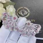 Garrard Fanfare Symphony Diamond And Pink Tourmaline Earrings In 18ct White Gold With Pink Opal (5)