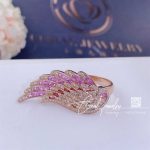 Garrard Wings Embrace Pink Sapphire And Diamond Ring In 18ct Rose Gold (5)