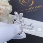 Pasquale Bruni Petit Garden Ring In 18k White Gold With Diamonds, Small Flower (4)