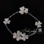 Van Cleef & Arpels Frivole Bracelet, 5 Flowers White Gold, Diamond Vcarp6l700 (6)