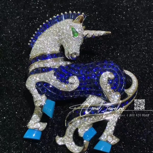 Van Cleef & Arpels L’arche De Noé Licorne Unicorn Brooch (3)