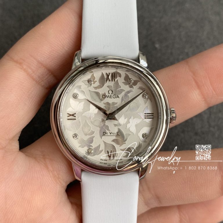 Replica Omega De Ville Prestige 32 Steel White Dial 424.22.33.20.55 (1)