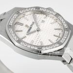 Replica Audemars Piguet Royal Oak Lady 33mm 8f Ss & Diamond White Dial Swiss Quartz (5)