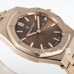 Replica Audemars Piguet Royal Oak Lady 33mm 8f Ss & Rg Brown Dial Swiss Quartz (5)