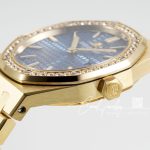 Replica Audemars Piguet Royal Oak Lady 33mm 8f Yg & Diamond Blue Dial Swiss Quartz (6)