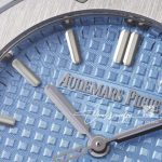 Replica Audemars Royal Oak Lady 33mm 8f Ss Azure Blue Dial Swiss Quartz (4)