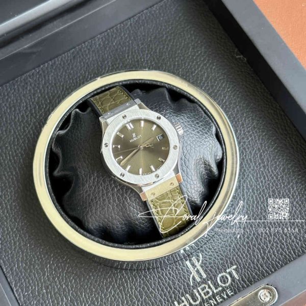 Replica Gsf Hublot Classic Fusion Stainless Steel 33mm Greener Dial Swiss Quartz Movement Watch (1)