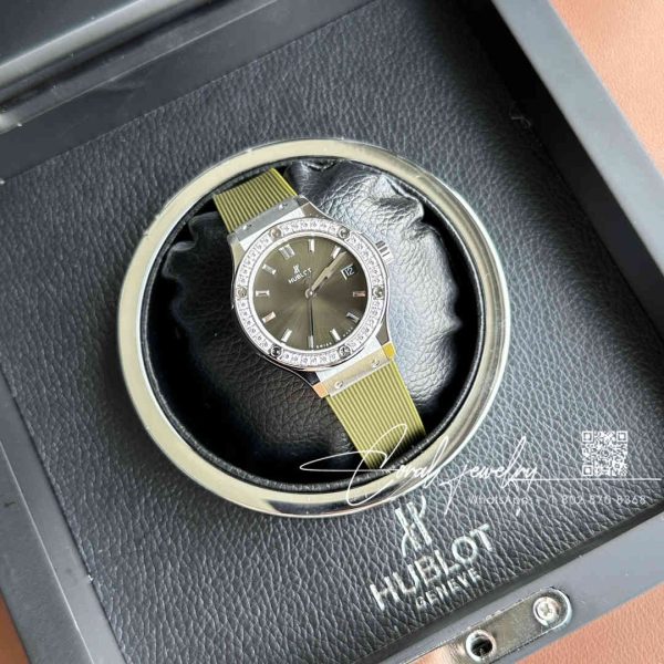 Replica Gsf Hublot Classic Fusion Stainless Steel 33mm Greener Dial Swiss Quartz Movement Watch (1)