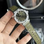 Replica Gsf Hublot Classic Fusion Stainless Steel 33mm Greener Dial Swiss Quartz Movement Watch (3)