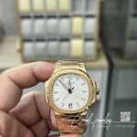 Replica Patek Philippe Nautilus Nautilus 7118 Lady 3kf Yg White Dial Swiss 324 Sc (1)