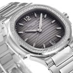 Replica Patek Philippe Nautilus 7118 Lady 3kf Ss Gray Dial Diamond Bezel Swiss 324 Sc (3)