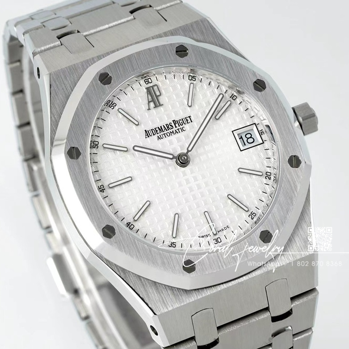 Replica Audemars Piguet Royal Oak Extra Thin 39mm 15202 Zf Ss White Dial Switzerland 2121 (2)